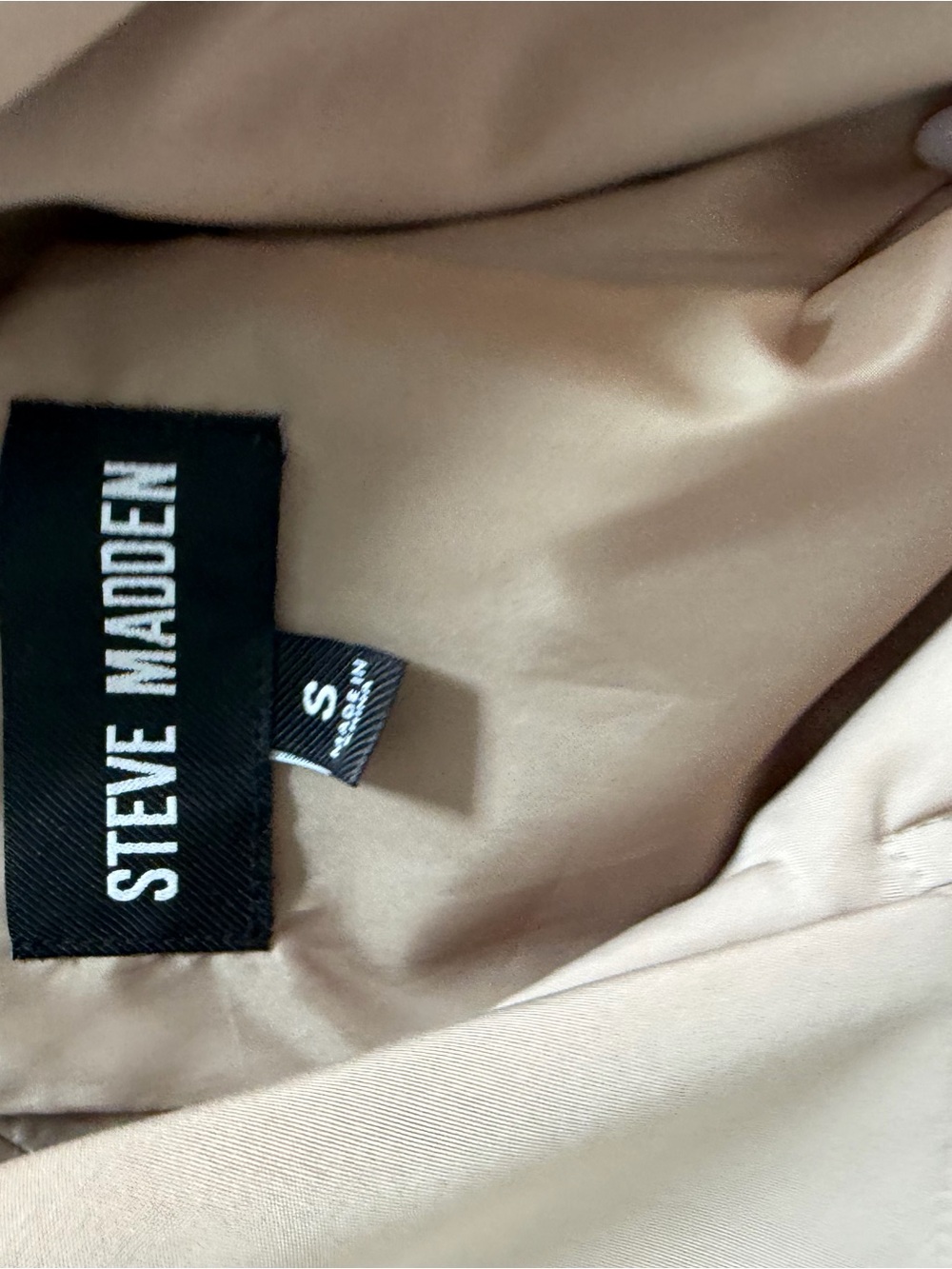 Steve Madden Neutral Beige Blazer Jacket